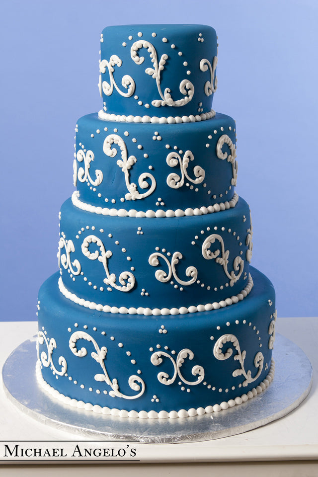 Royal Blue Fondant #6Modern