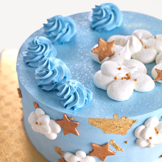 Online Cake Order - Gold Stars #284Baby