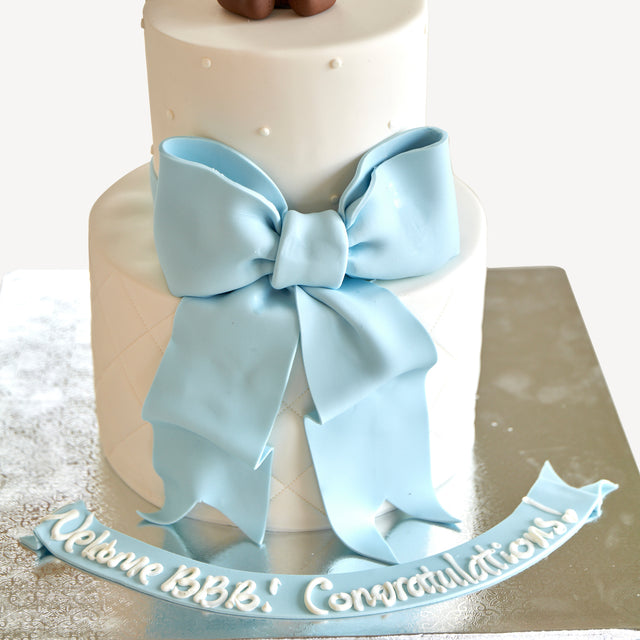 Online Cake Order - Bear & Bow #299Baby