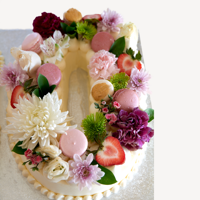 Online Cake Order - Flower Number Cake #256Milestone