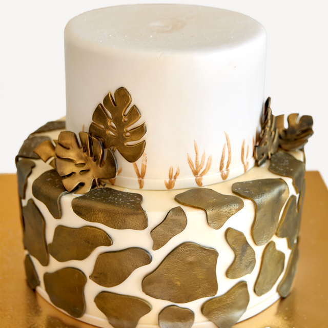 Online Cake Order - Gold Giraffe Print #55AnimalPrint