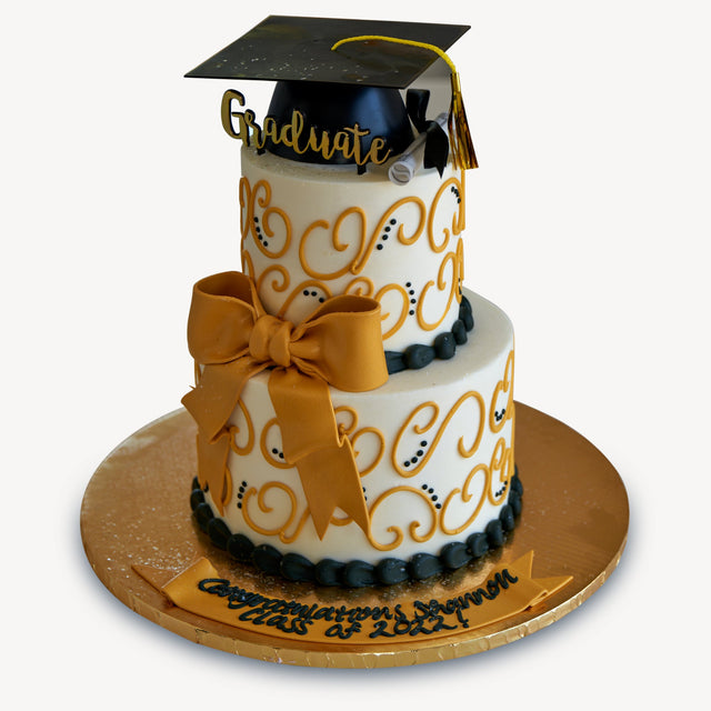 Online Cake Order - Two Tier Graduation Cake #57Graduation