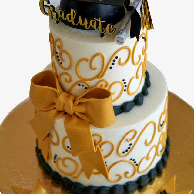 Online Cake Order - Two Tier Graduation Cake #57Graduation