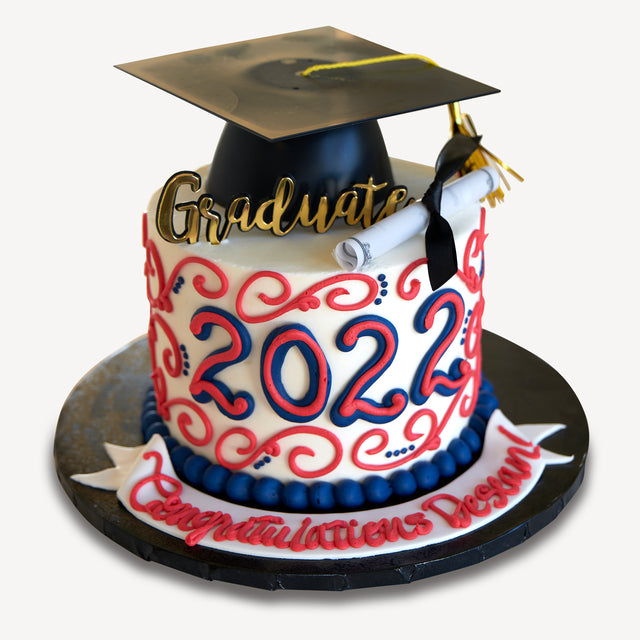 Online Cake Order - Class of Swirls #120Graduation