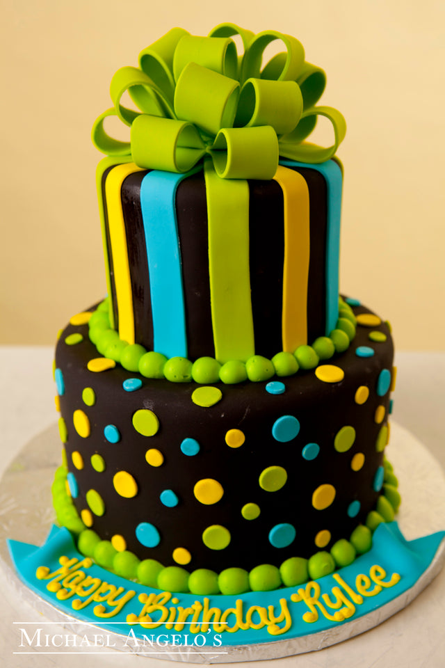 Green Ribbon Topper #13Swirls