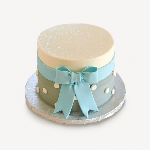 Online Cake Order - Blue Bow #279Baby