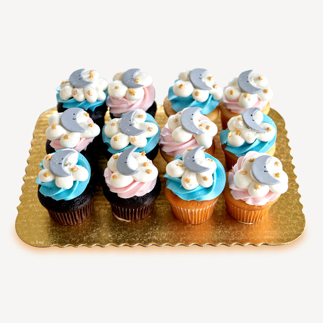 Online Cupcake Order - Moon and Stars Cupcakes #311Baby