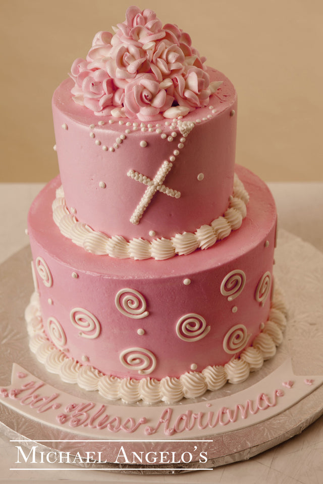 Bright Pink with Roses #24Religious