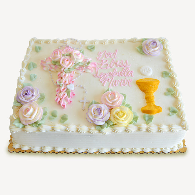 Online Cake Order - Chalice, Rosary, & Cross #62Religious