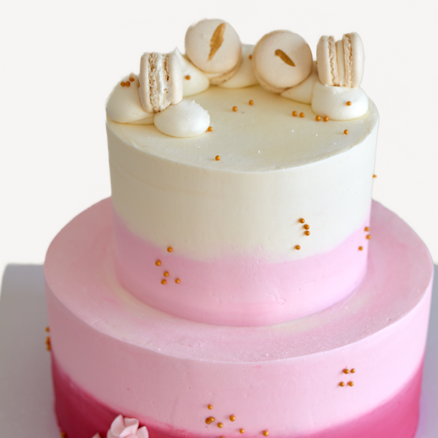 Online Cake Order - Minimalist Macaron #11SeasonalFlowers