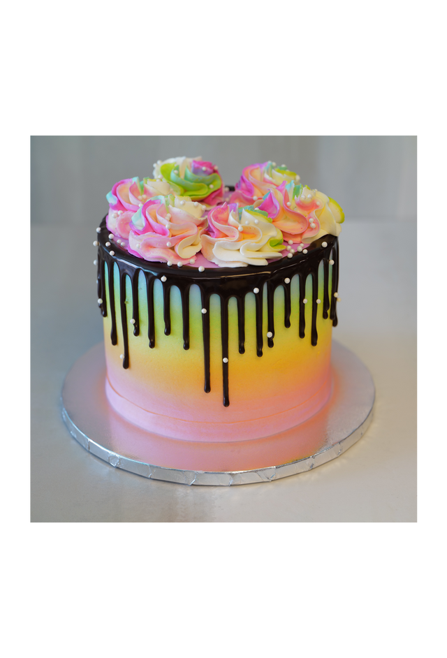 Online Cake Order - Rainbow with Chocolate Drip #15Featured