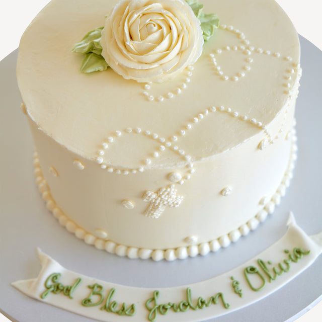 Online Cake Order - White Religious Cake #176Religious