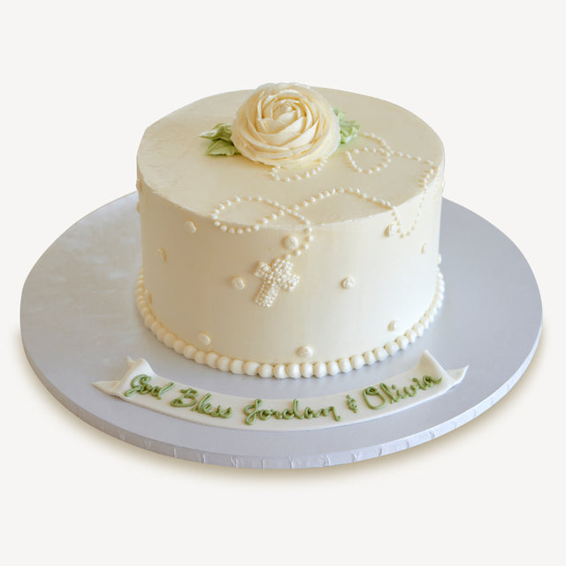 Online Cake Order - White Religious Cake #176Religious