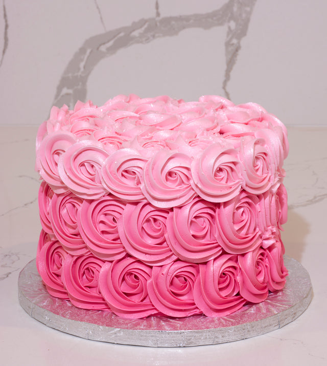Online Cake Order - Ombre Rosettes #80Featured