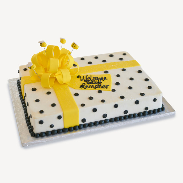 Online Cake Order - Bee Gift Box Cake #310Baby