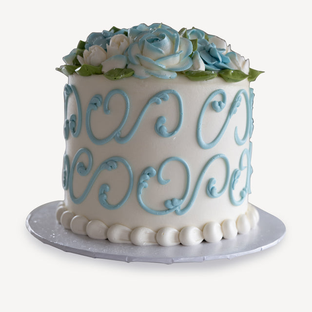 Online Cake Order - Winter Flowers #75Featured