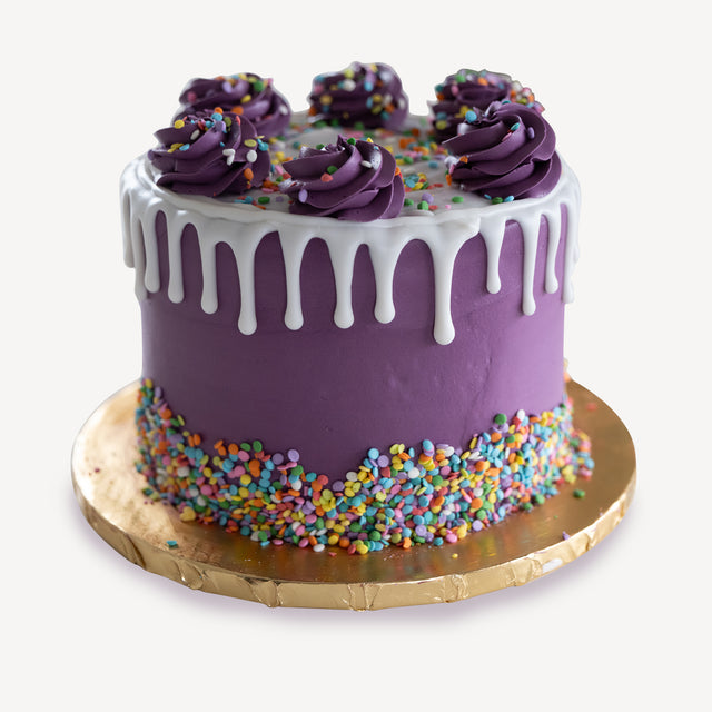 Online Cake Order - Purple Drip Cake #15Drip