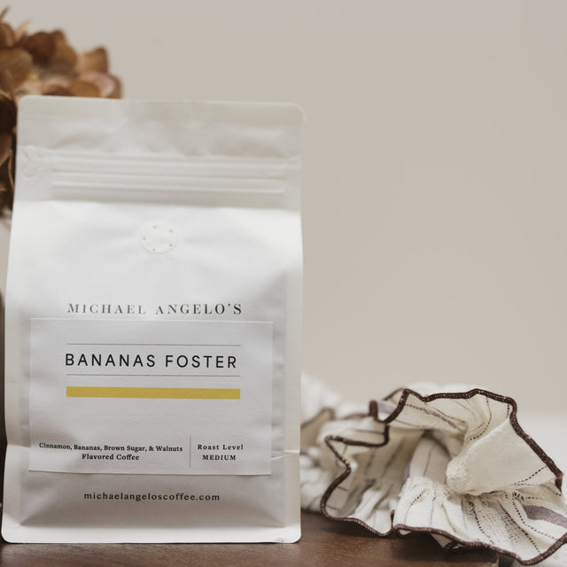 Michael Angelo's Bananas Foster whole bean coffee