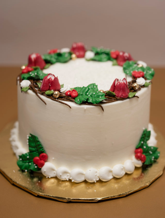 Christmas Holly Cake -  #585Featured