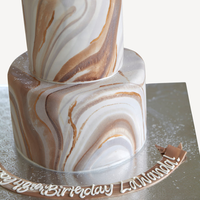 Online Cake Order - Fondant Swirl Cake #2Drip