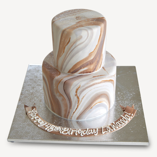 Online Cake Order - Fondant Swirl Cake #4Drip