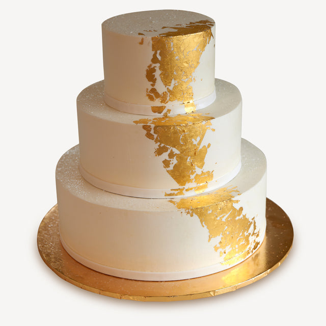 Online Cake Order - Gold Leaf Cake #11Texture