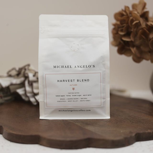Michael Angelo's Harvest Blend coffee bag, view 4