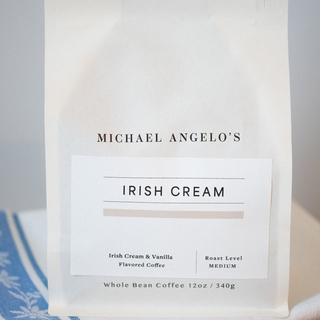 Michael Angelo's Irish Cream whole bean coffee