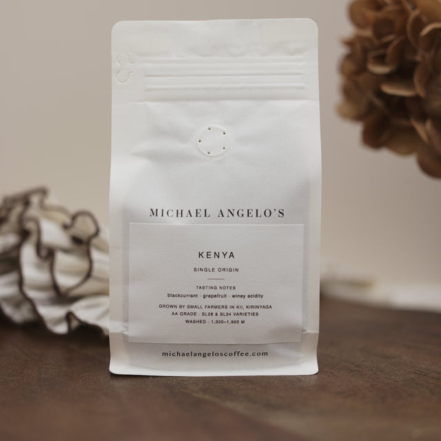 Michael Angelo's Kenya Kii AA coffee bag, view 3