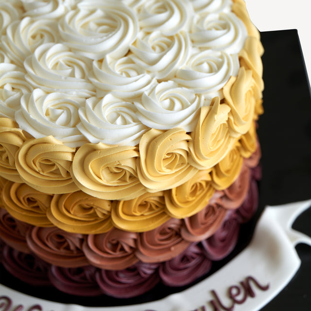 Online Cake Order - Ombre Cake #5Texture