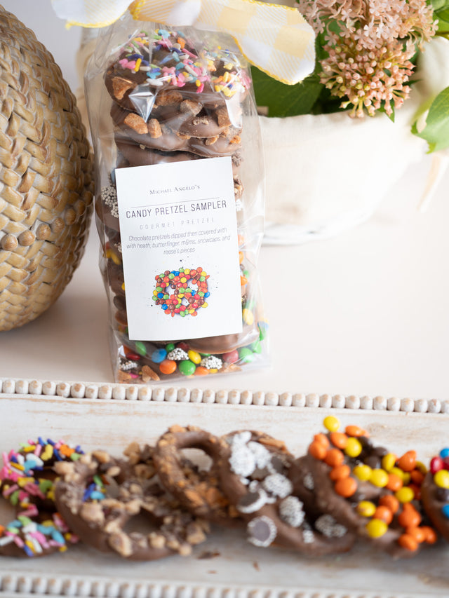 Chocolate Covered Candy Pretzel Sampler