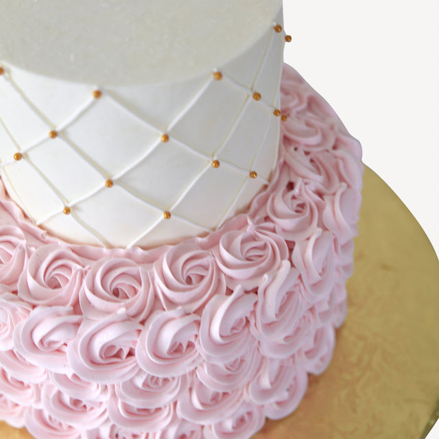 Online Cake Order - Tight Rose #17Texture