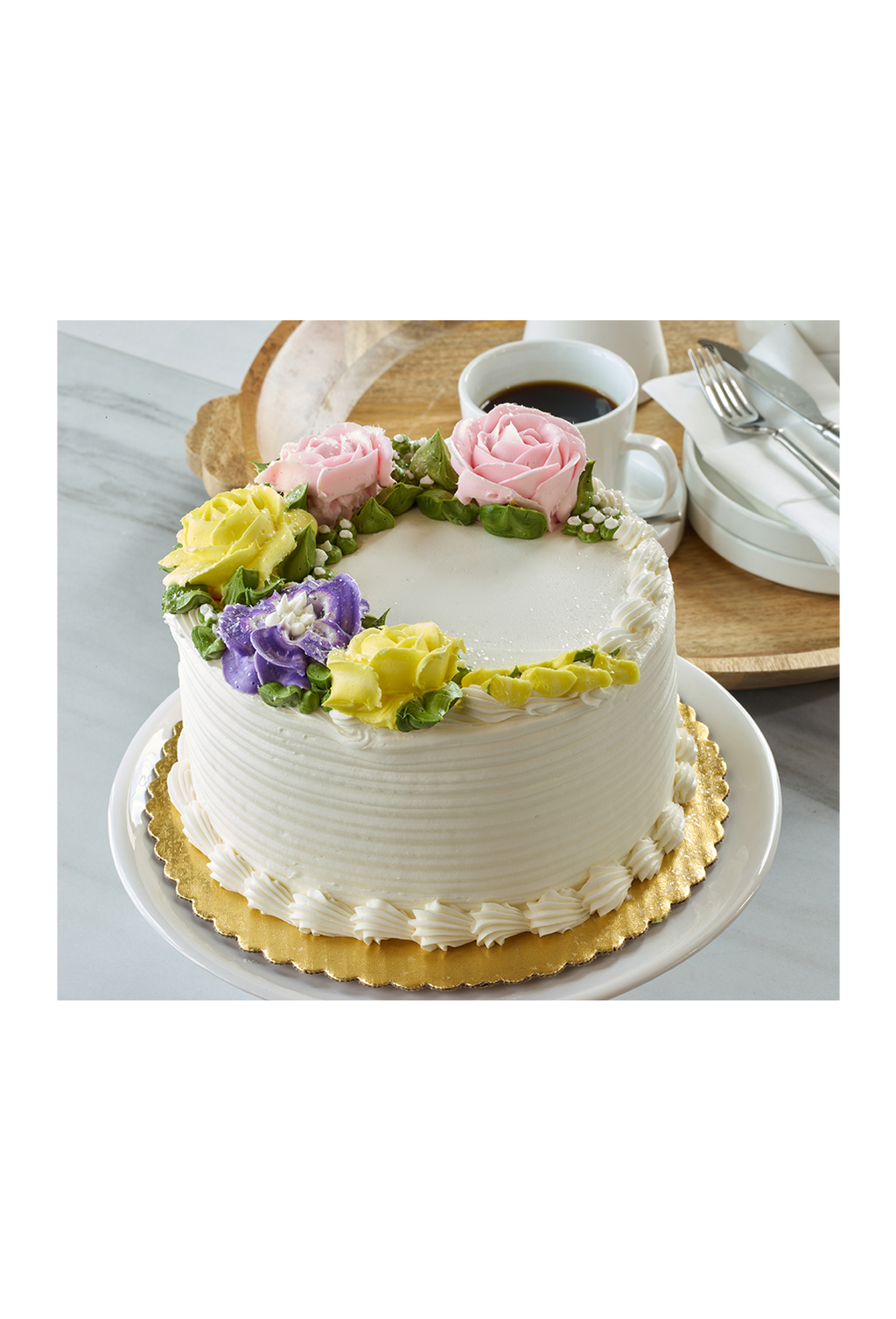 Online Cake Order Spring Flowers Round 1Standard Michael Angelo's