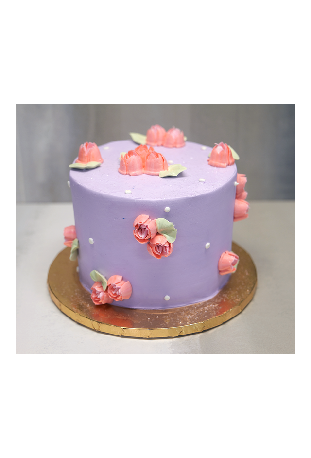 Online Cake  Order - Coral Tulips #28Featured