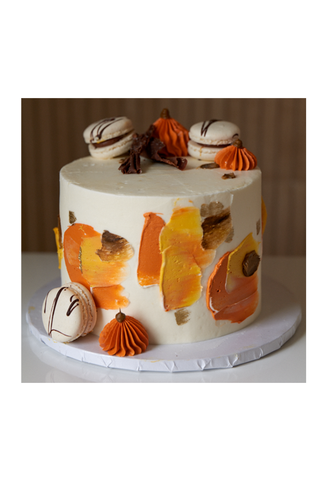 Online Cake Order - Fall Macaron Cake #54Featured