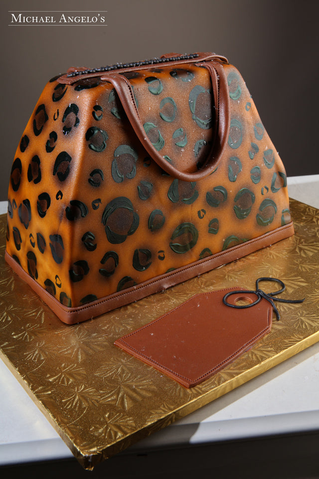 Black Cheetah Handbag #28Handbag – Michael Angelo's