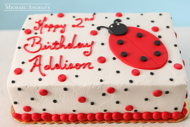 Ladybug Sheetcake #23Swirls