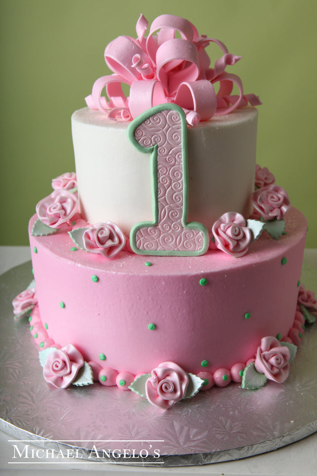 Pink Roses & Bow #16Milestones