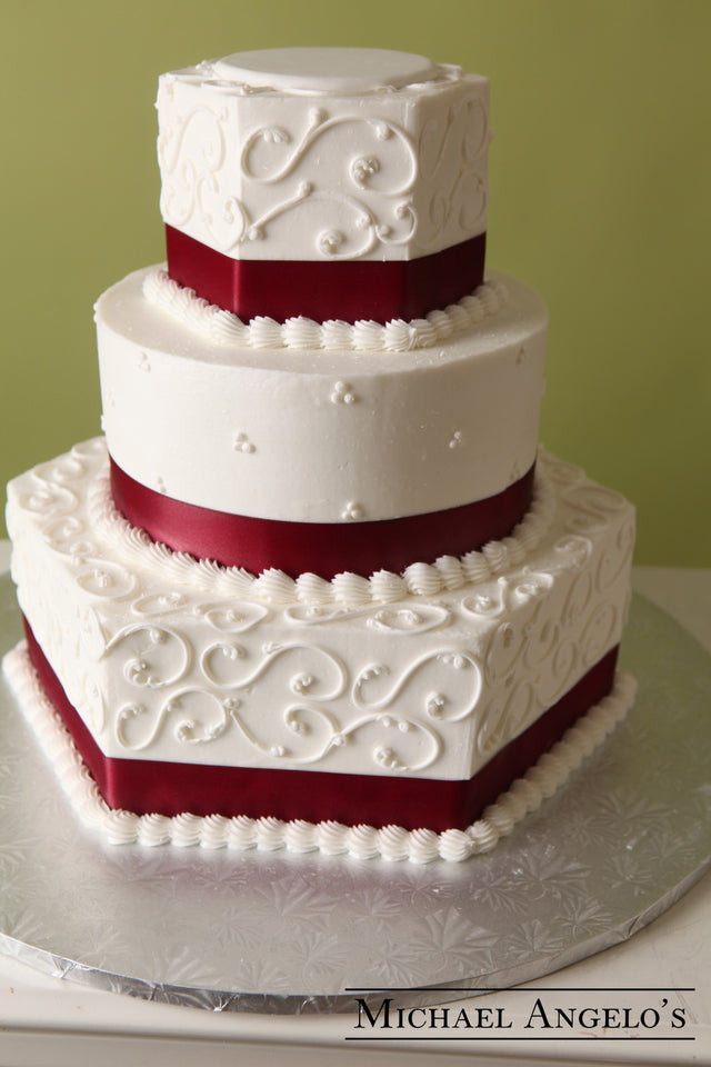 Burgandy & Swirls #57Ribbons
