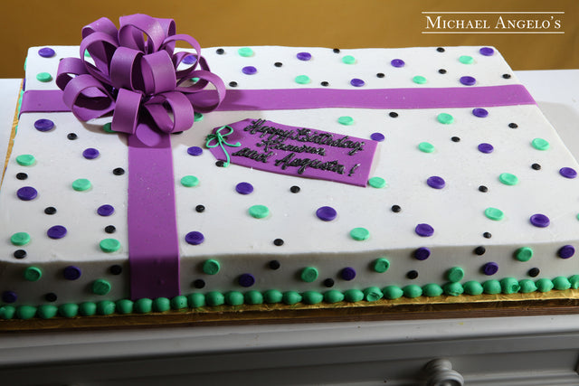 Purple & Green Sheetcake #33Present