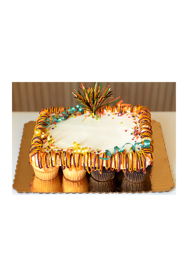 Online Cake Order - Fall Cupcake Sheet Cake #13Standard