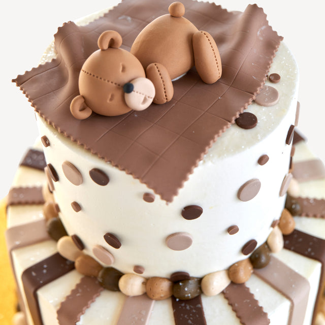 Online Cake Order - Baby Blanket Bear #296Baby