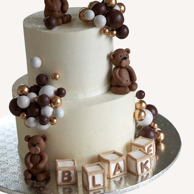 Online Cake Order - Bears & Balloons #297Baby