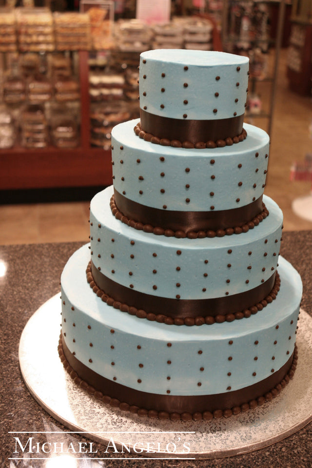 Baby Blue & Brown Dots #31Modern