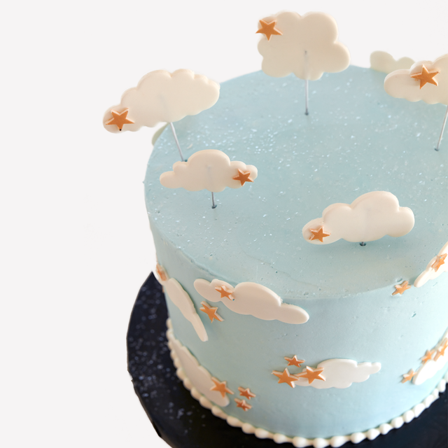 Online Cake Order - Clouds and Stars #277Baby