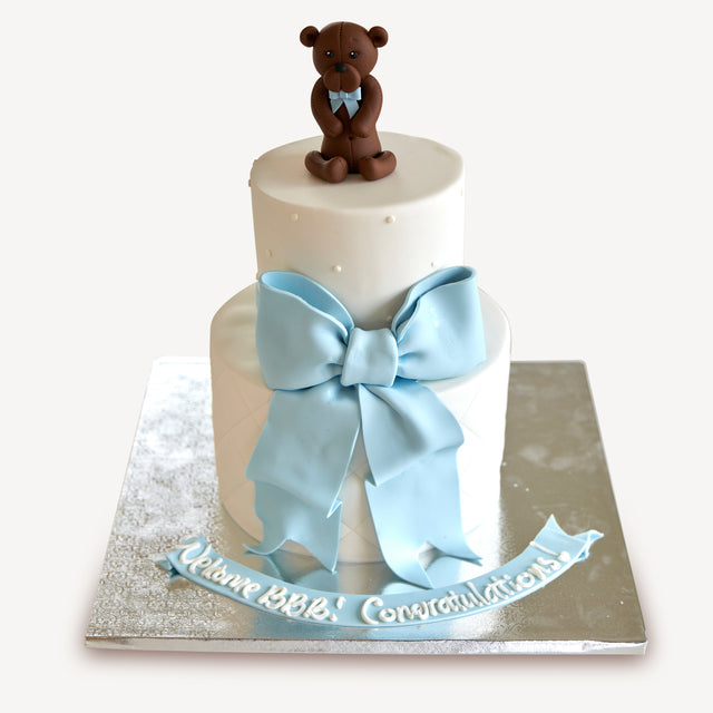 Online Cake Order - Bear & Bow #299Baby