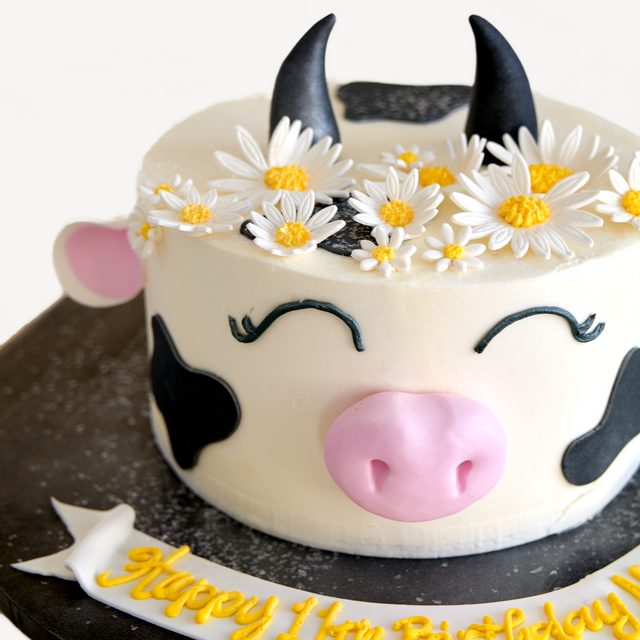 Online Cake Order - Cow Head Cake #154Animals