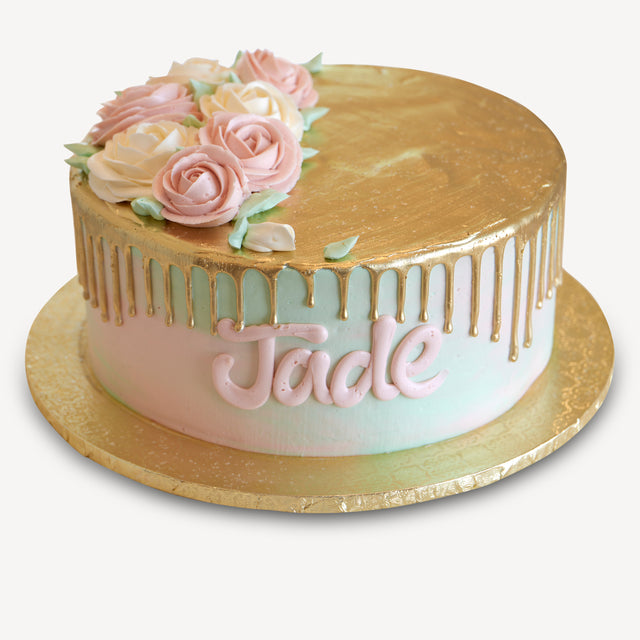 Online Cake Order - Gold Drip Cake #3Drip