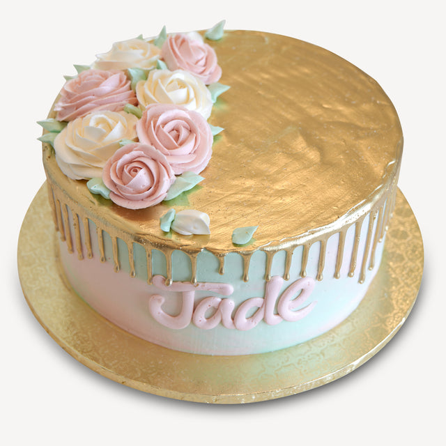 Online Cake Order - Gold Drip Cake #3Drip