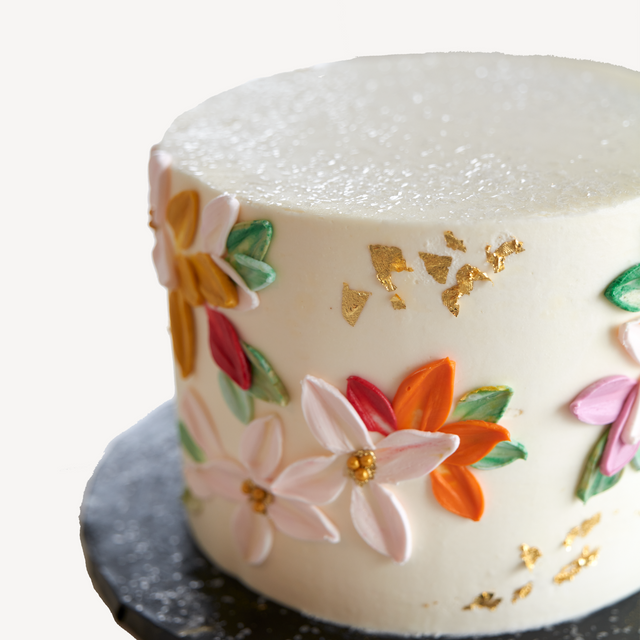 Online Cake Order - Modern Flowers #4PaletteCake
